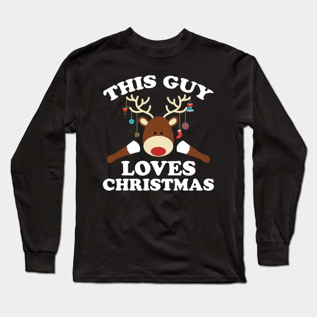 This Guy Loves Christmas Long Sleeve T-Shirt by nobletory